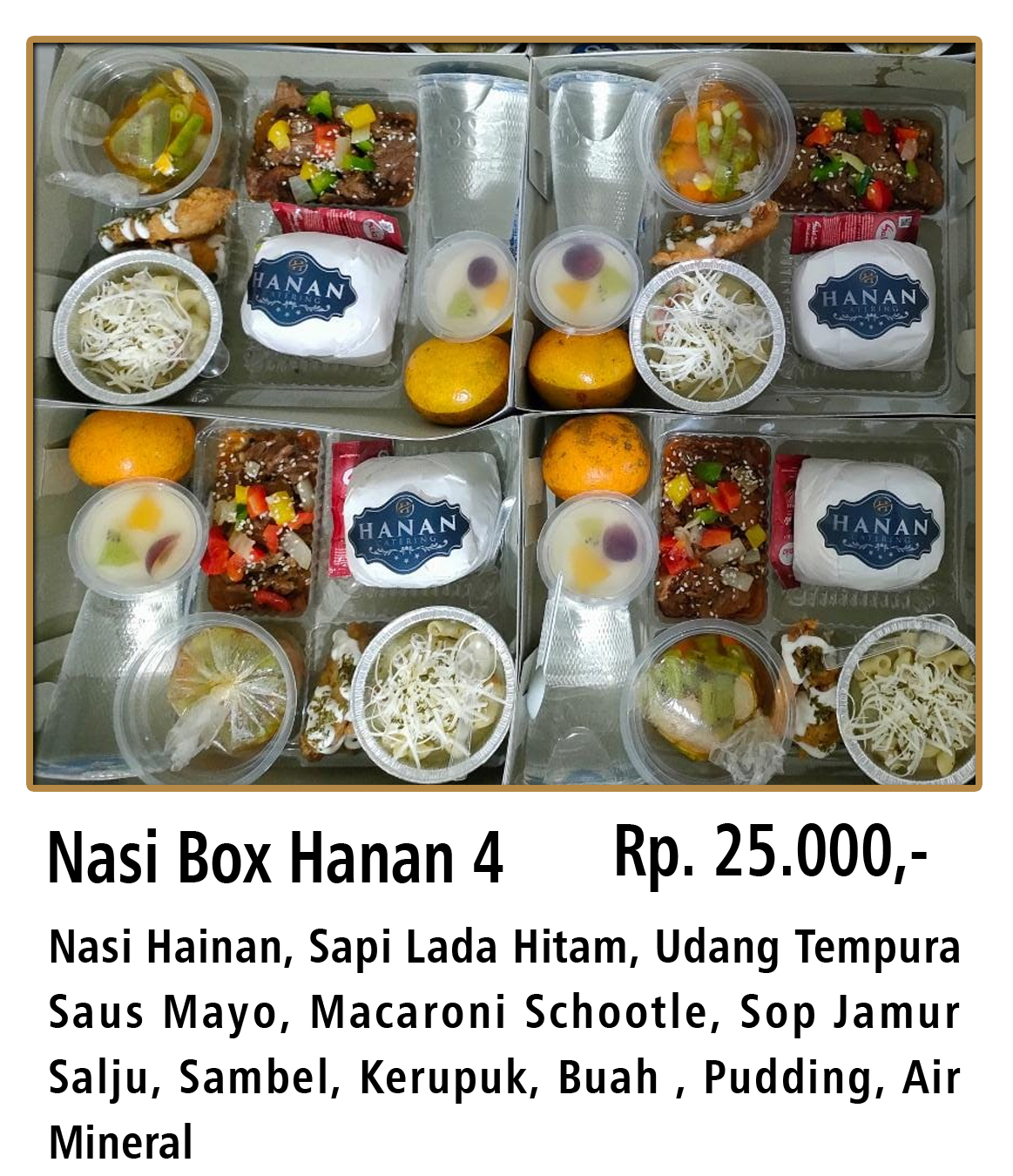 Jual Paket Nasi Box Hanan PaDi UMKM