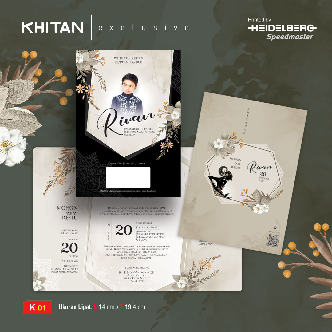Jual Undangan Khitan - Exclusive - K01 | PaDi UMKM