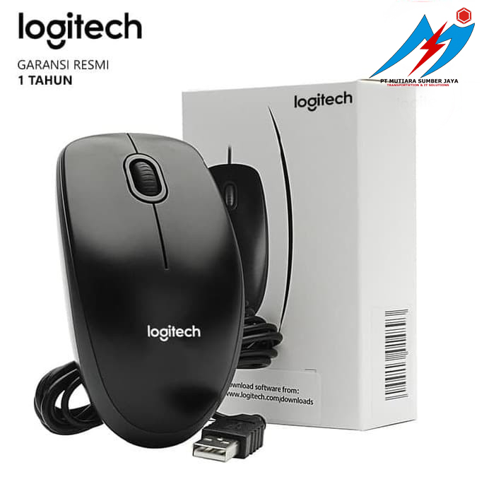 Jual Mouse Optic USB Logitech B100 Original Garansi Resmi Logitec B 100 ...