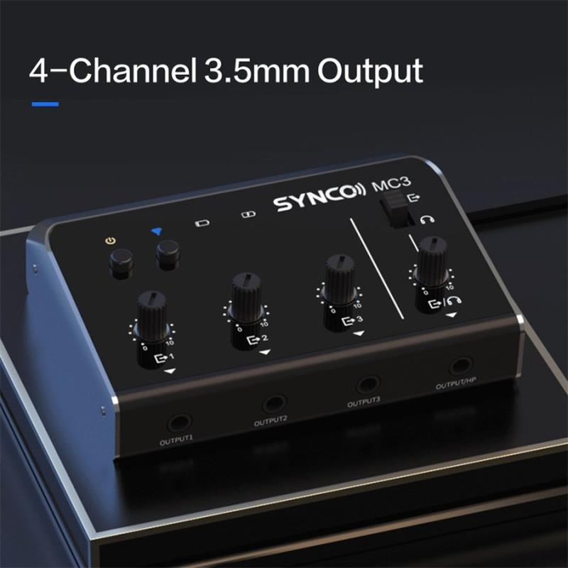 Synco - MC3 Mixer Audio Portatile a 4 Canali