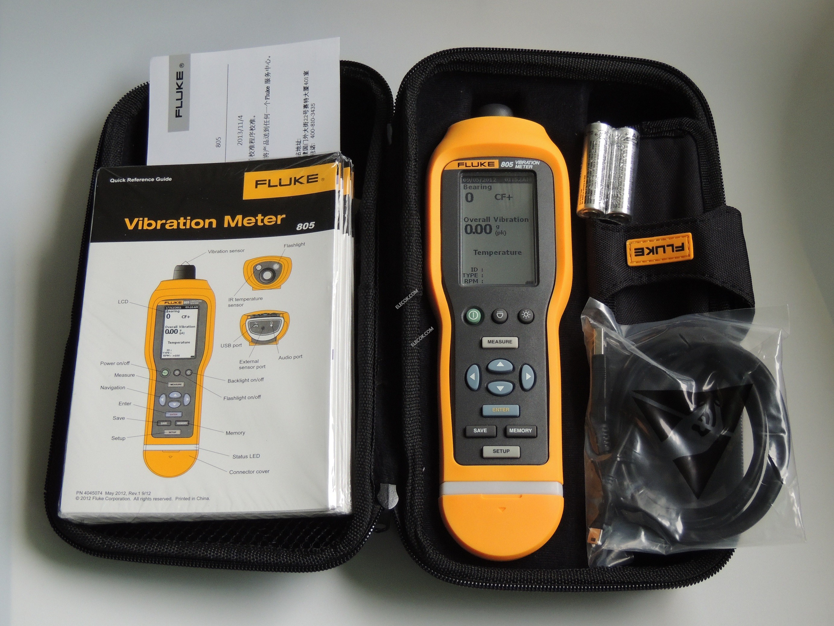 Fluke 805FC Vibration Meter With Fluke Connect, 40% OFF