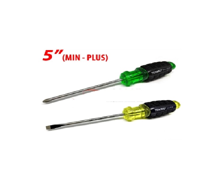 Jual PAKET 2 SET TEKIRO OBENG 5 INCH PLUS MINUS GAGANG KARET ...