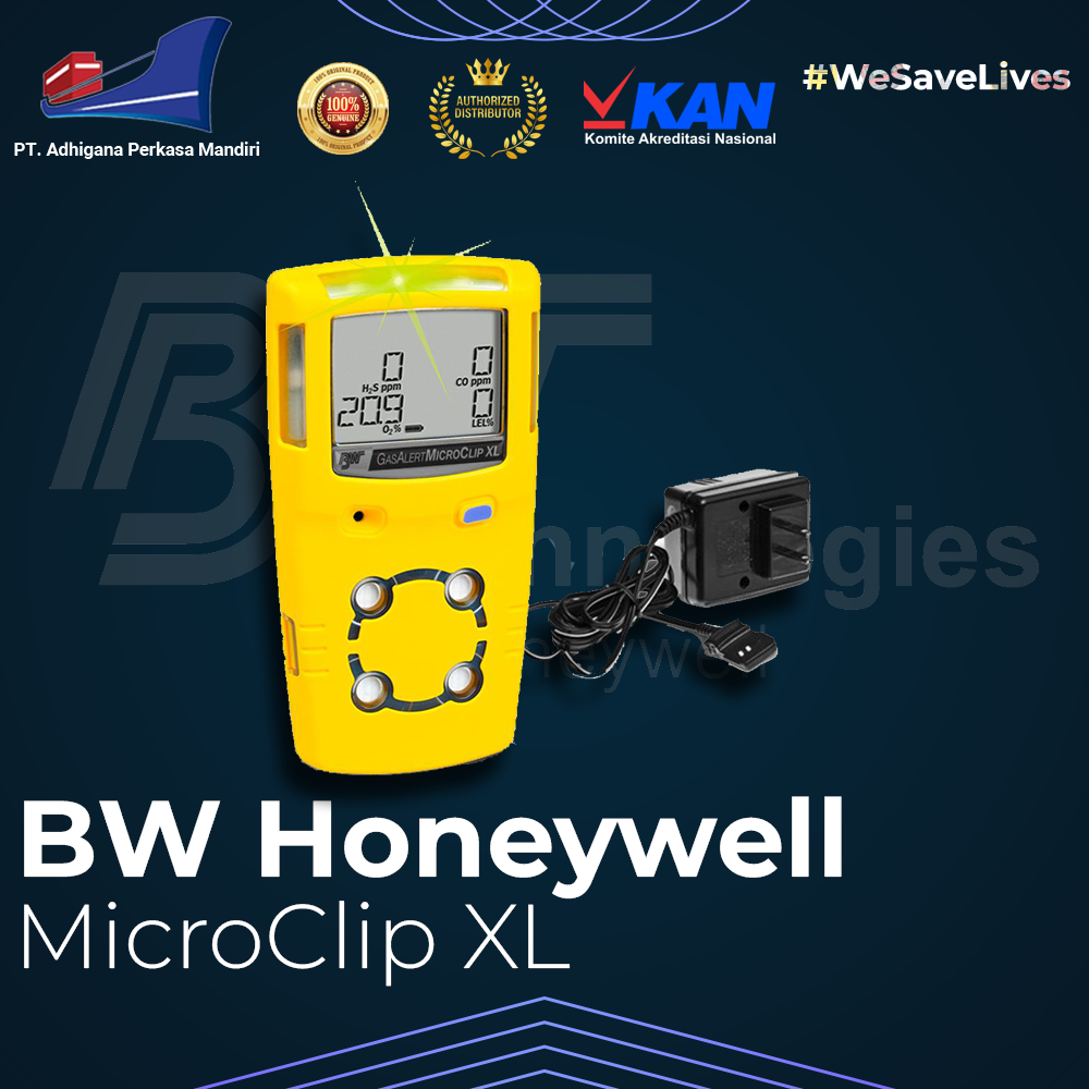 Jual Honeywell Gas Detector BW Microclip XL | PaDi UMKM