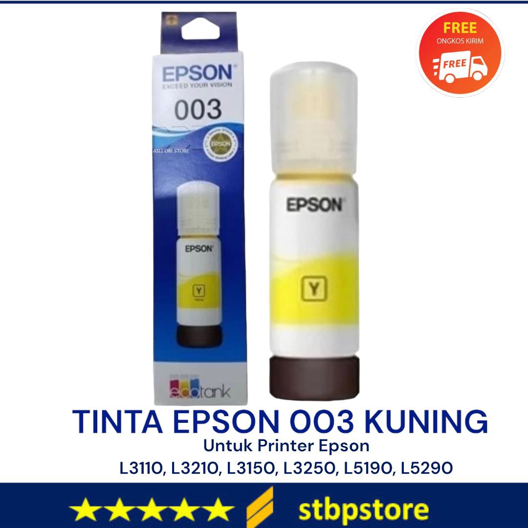Tinta Epson T544 Amarillo, L3110, L3210, L3250, L5290
