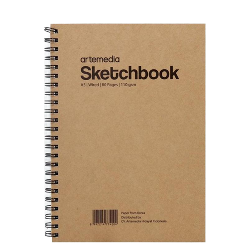 Jual ARTEMEDIA Sketchbook Wired Craft A5 110gsm 774204