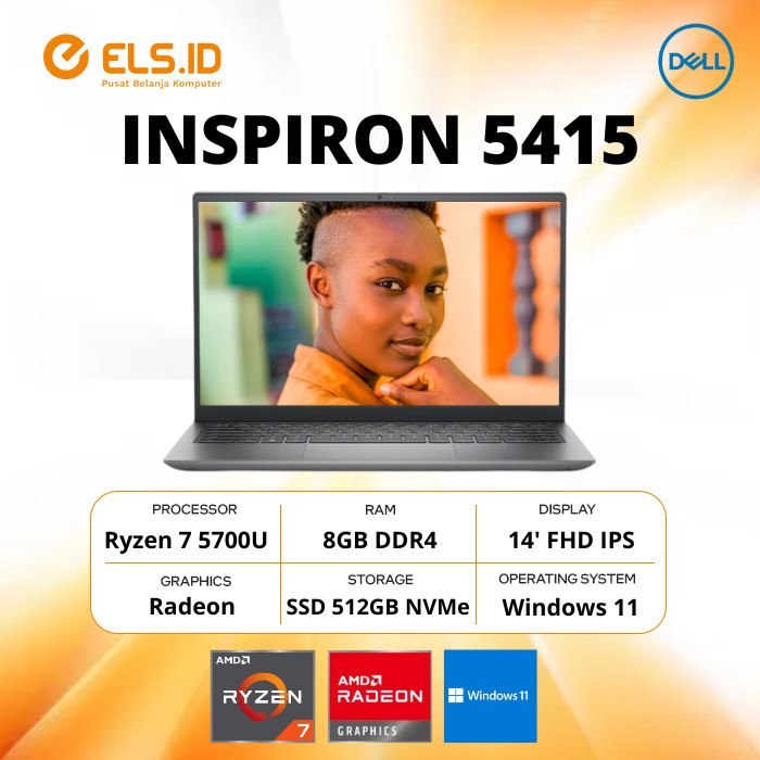 DELL Inspiron 14 5415 Ryzen7 SSD512GB-