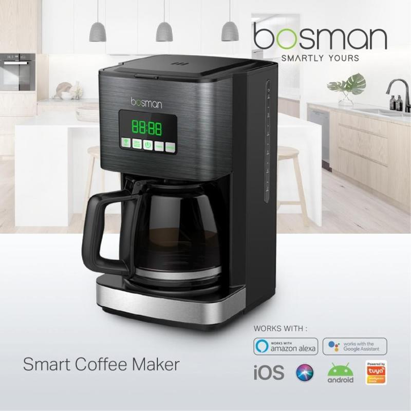 Atomi Smart Coffee Maker works with Alexa, Google , iOS, Android