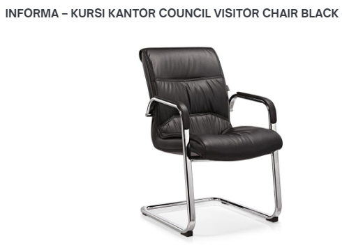 Council visitor outlet chair black