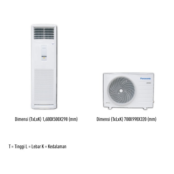 ac floor standing 5 pk panasonic