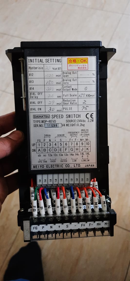 Jual Speed Switch Unit-D DC24V for Aux Engine Daihatsu Diesel Type 6DK ...