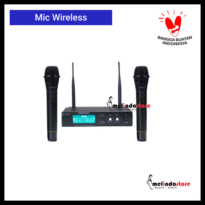 Jual Mic Wireless Handheld TOA 2 Mic PaDi UMKM