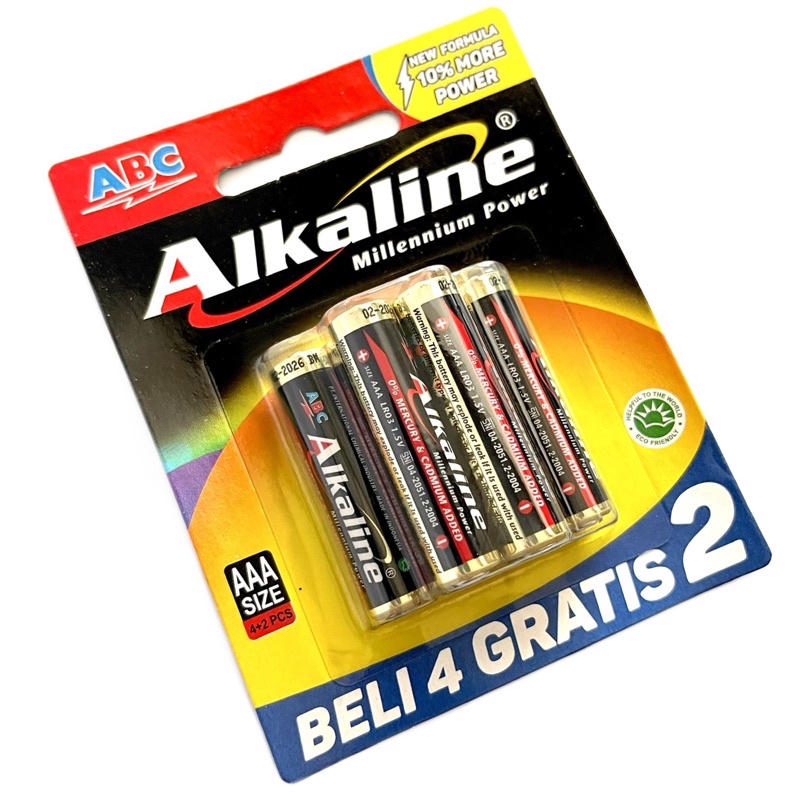 Jual Batu Baterai Ukuran Aaa Merk Alkaline 42 Padi Umkm