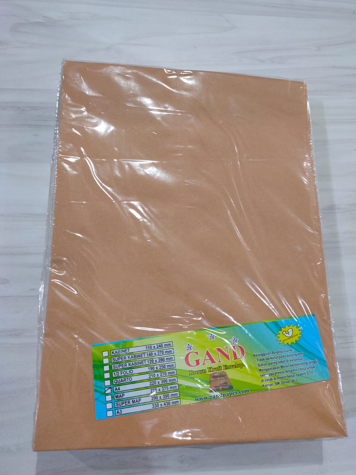 Jual Amplop Coklat A4 Isi 100 Lembar | PaDi UMKM